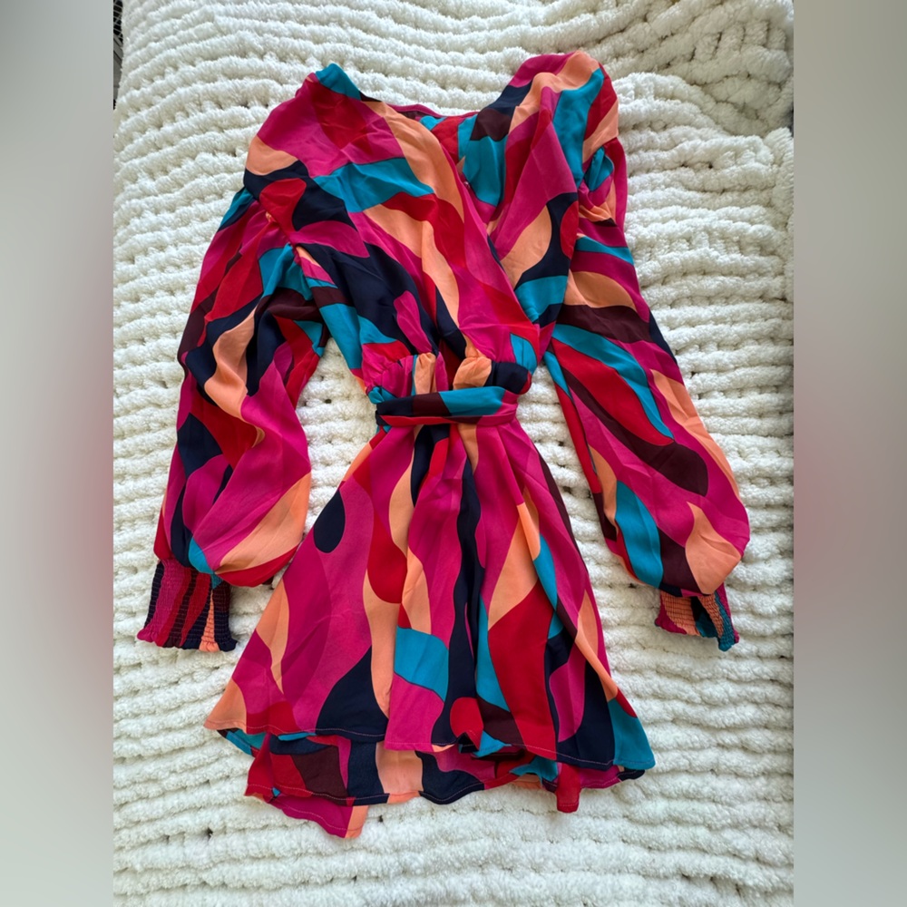 Colorful Abstract Women's Blouse